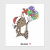Katten Sticker met winterwinterwinterkatten (Vel)
