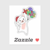 Katten Sticker met winterwinterwinterkatten (Vel)