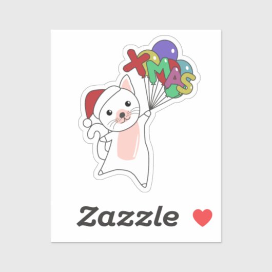 Katten Sticker met winterwinterwinterkatten (Vel)