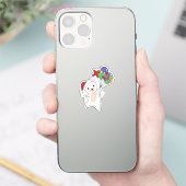 Katten Sticker met winterwinterwinterkatten (Telefoon)