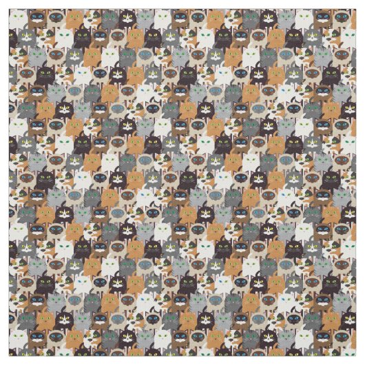 Katten Stof (Swatch)