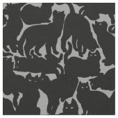 Katten Stof Kat Liefhebber Kunst Patronen Stoffen (Close Up)