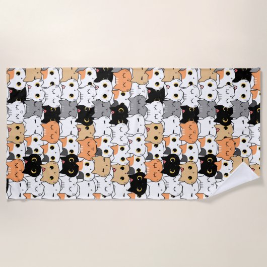 Katten Strandlaken (Voorkant)