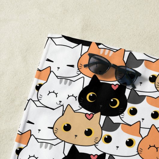 Katten Strandlaken (In situ)