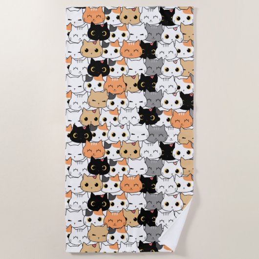 Katten Strandlaken (Voorkant)