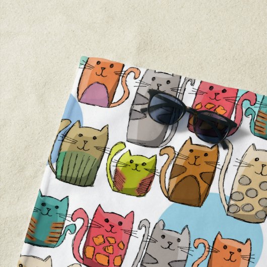 Katten! Strandlaken (In situ)