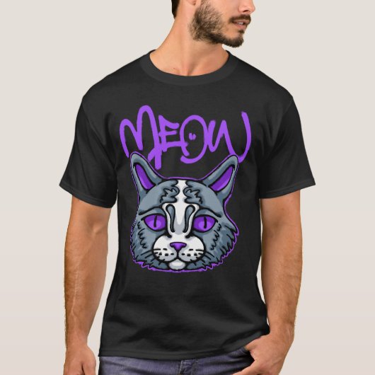 Katten streetwear t-shirt (Voorkant)