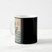 Katten surfen Japans Koffiemok (Voorkant links)