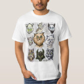 Katten T-shirt (Voorkant)