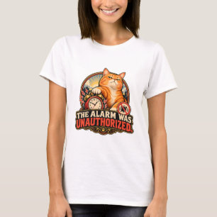 Katten T-shirt - Het alarm was ongeoorloofd.
