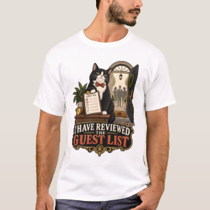 Katten T-shirt - Ik heb de gastlijst doorgenomen