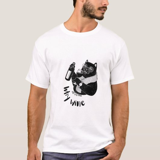 katten t-shirt pappa-kattehemden grappig (Voorkant)