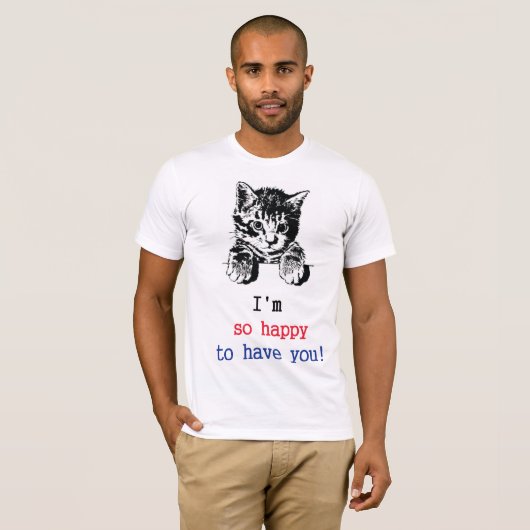 katten t-shirt pappa-kattehemden grappig (Voorkant volledig)
