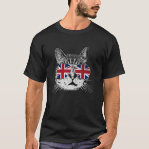 Katten T-shirt Union Jack Vlag Land Retro Engeland