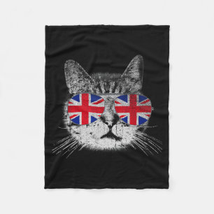 Katten T-shirt Union Jack Vlag Land Retro Engeland Fleece Deken