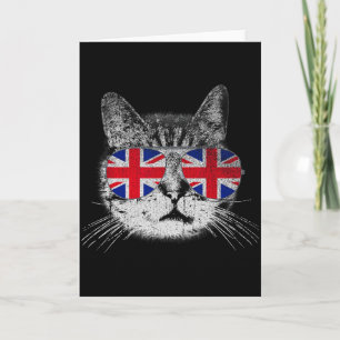 Katten T-shirt Union Jack Vlag Land Retro Engeland Kaart