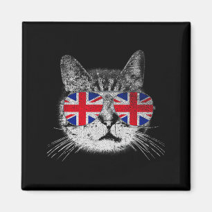 Katten T-shirt Union Jack Vlag Land Retro Engeland Magneet