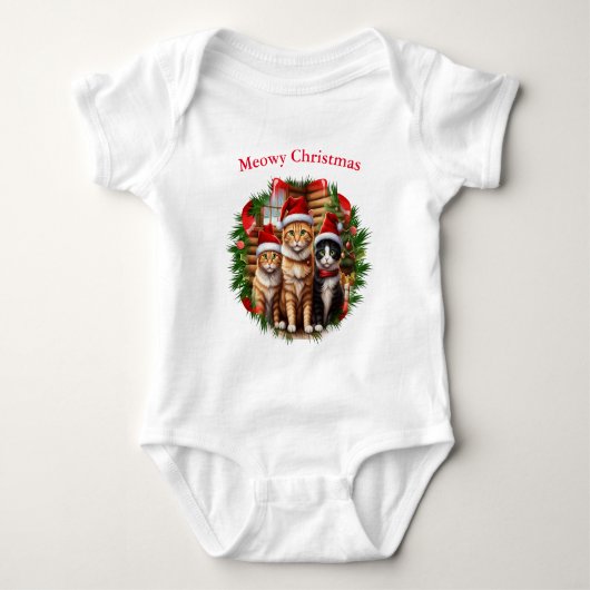 Katten T-shirts Kerst (Voorkant)