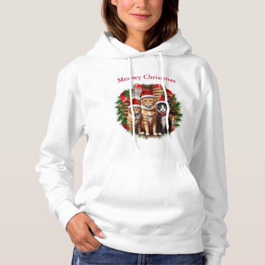 Katten T-shirts Kerst (Voorkant)