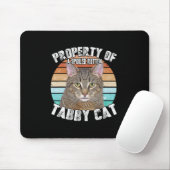 Katten Tabblad Grappige Kattenliefhebber Cadeaus V Muismat (Met muis)