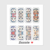 Katten Tabs voor Journalen Sticker (Vel)