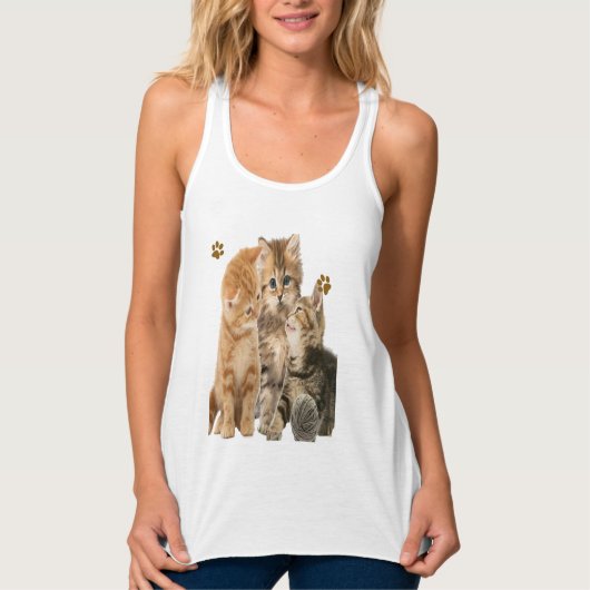 Katten Tanktop (Voorkant)
