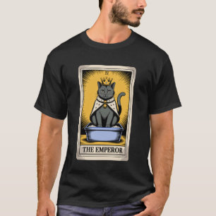 Katten Tarotkaart De Keizer Grappige Kattenbak Fun T-shirt