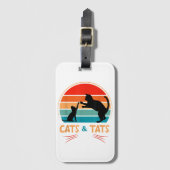 Katten & Tatoeages - Kat Bagagelabel (Voorkant (verticaal))