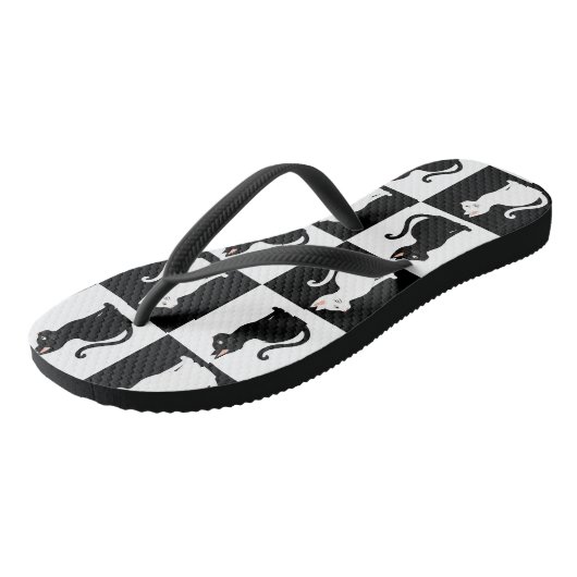 katten teenslippers (Schuin)