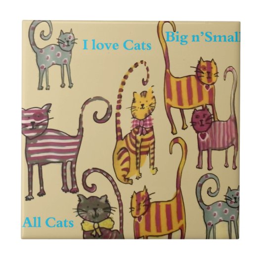 Katten Tegel Tegeltje (Voorkant)