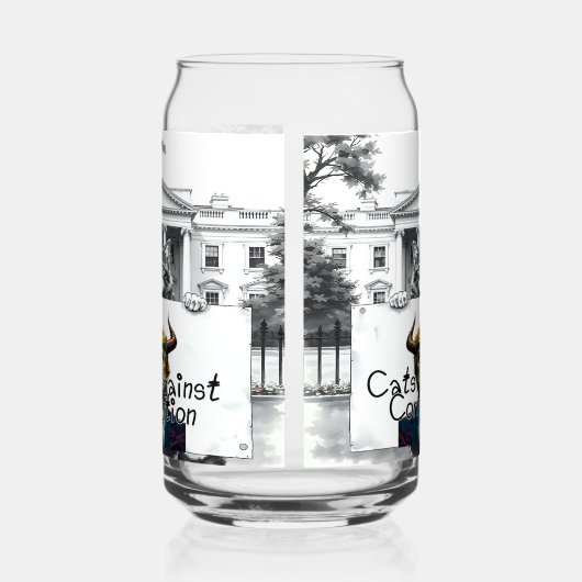 Katten tegen corruptie blikvorm glas (Rechts)