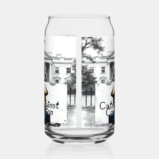 Katten tegen corruptie blikvorm glas (Links)