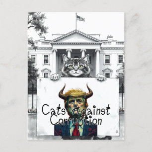 Katten tegen corruptie briefkaart
