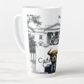 Katten tegen corruptie latte mok (Linkerhoek)