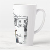 Katten tegen corruptie latte mok (Rechts)