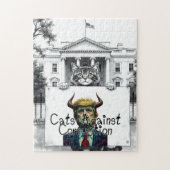 Katten tegen corruptie legpuzzel (Verticaal)