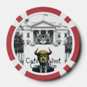 Katten tegen corruptie poker chips (Achterkant)