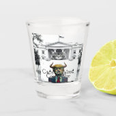 Katten tegen corruptie shot glas (Voorkant)