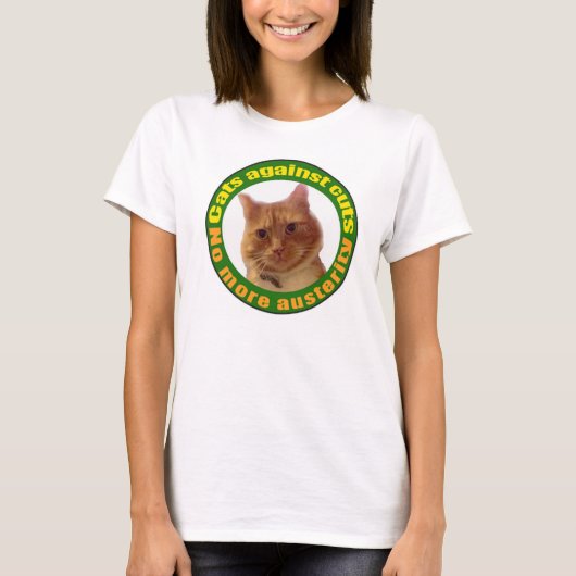Katten tegen delen t-shirt (Voorkant)
