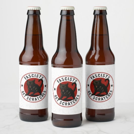 Katten Tegen Fascisten Bier Etiket (Flessen)
