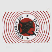 Katten Tegen Fascisten Golfhanddoek (Horizontaal)