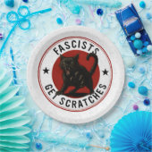 Katten tegen fascisten papieren bordje (Feest)