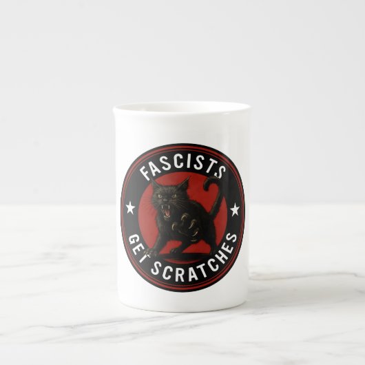 Katten Tegen Fascisten Porselein Kop (Voorkant)