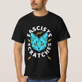 Katten tegen fascisten protesteren tegen grafische t-shirt
