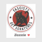 Katten Tegen Fascisten Sticker (Vel)