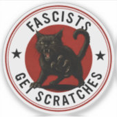 Katten Tegen Fascisten Sticker (Voorkant)
