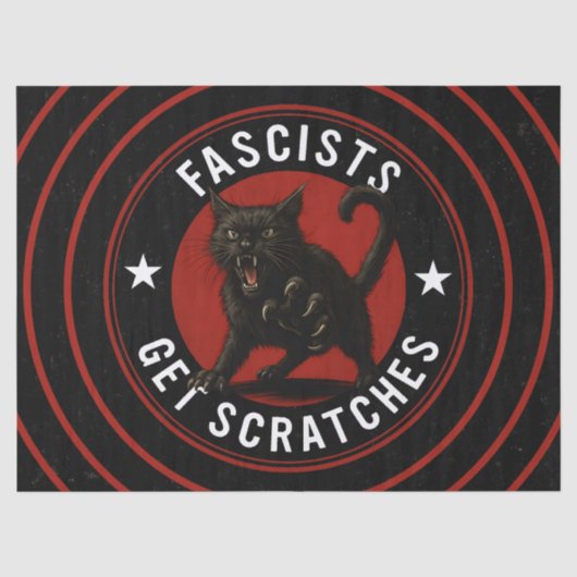 Katten Tegen Fascisten Tissuepapier (Voorkant)