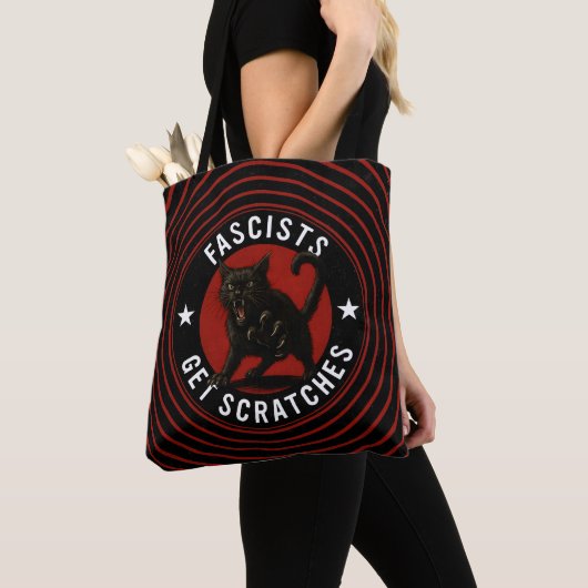Katten Tegen Fascisten Tote Bag (Dichtbij)