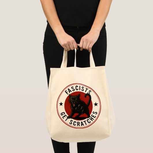 Katten Tegen Fascisten Tote Bag (Voorkant (product))