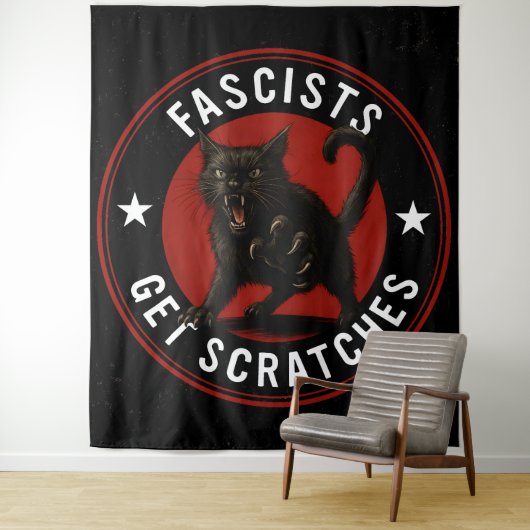 Katten Tegen Fascisten Wandkleed (In situ)